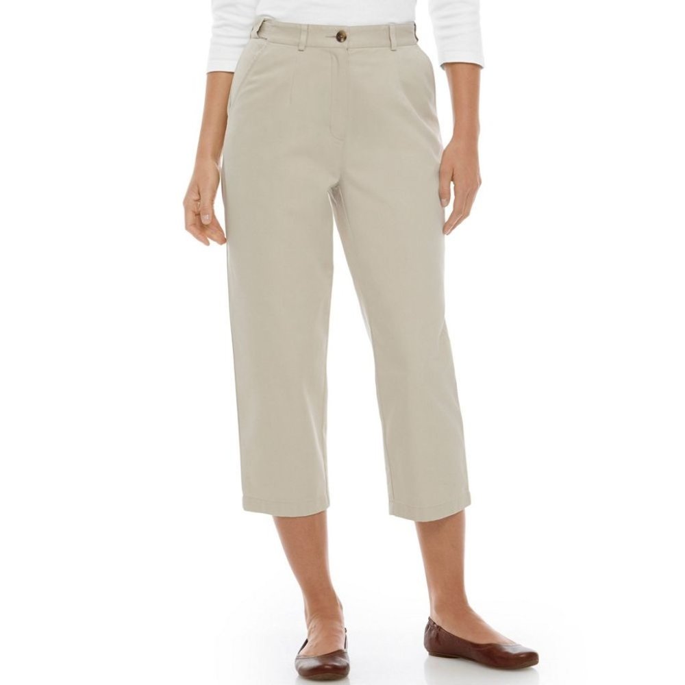 LL Bean Crop Original Fit Comfort Waist Pants